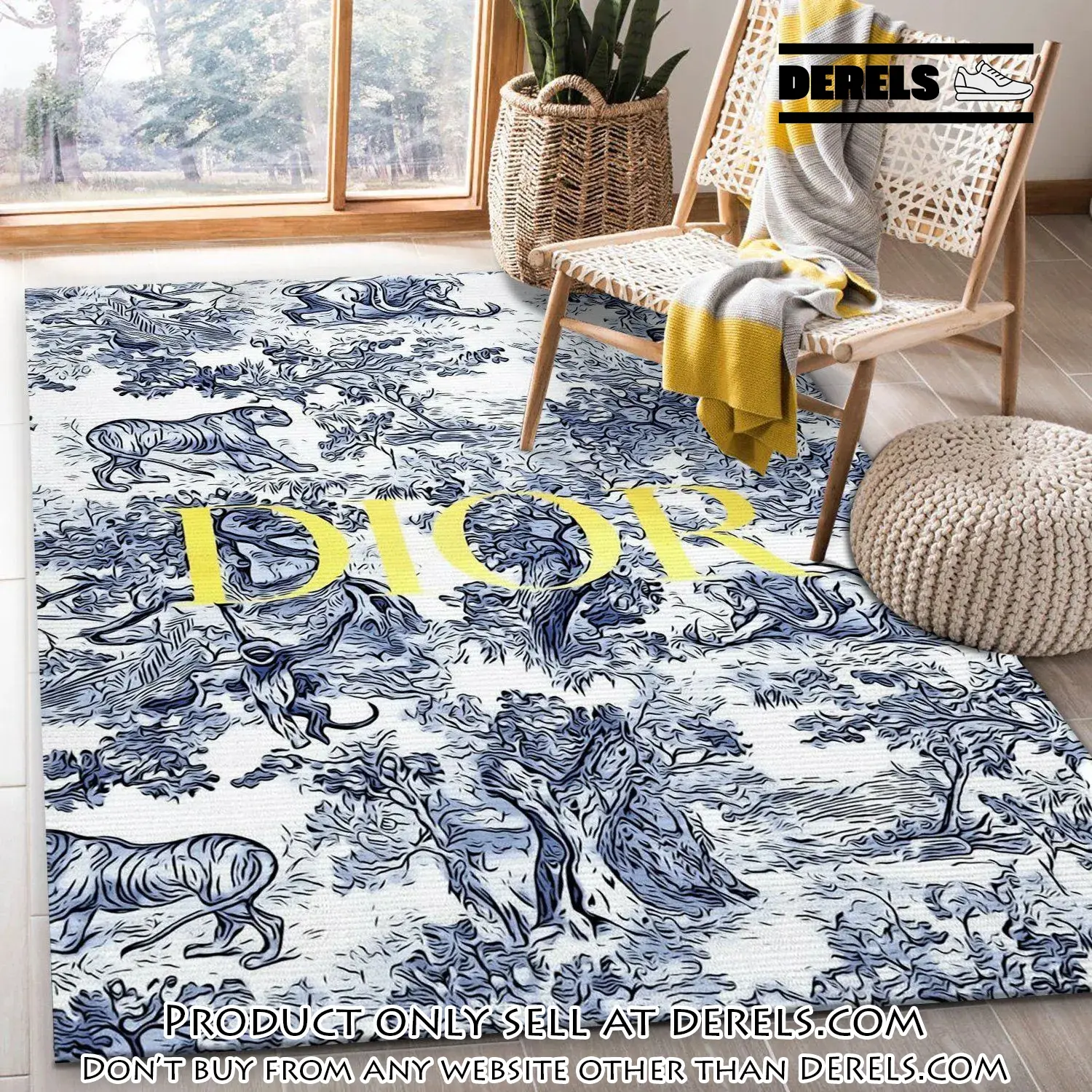 Dior rug fashion brand rug floor decor home decor dr2139234